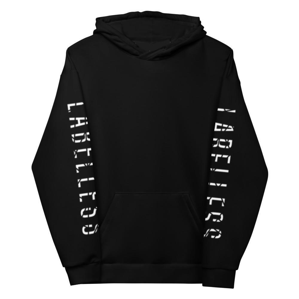 Interlaced ‘LABELLESS’ Hoodie x Black