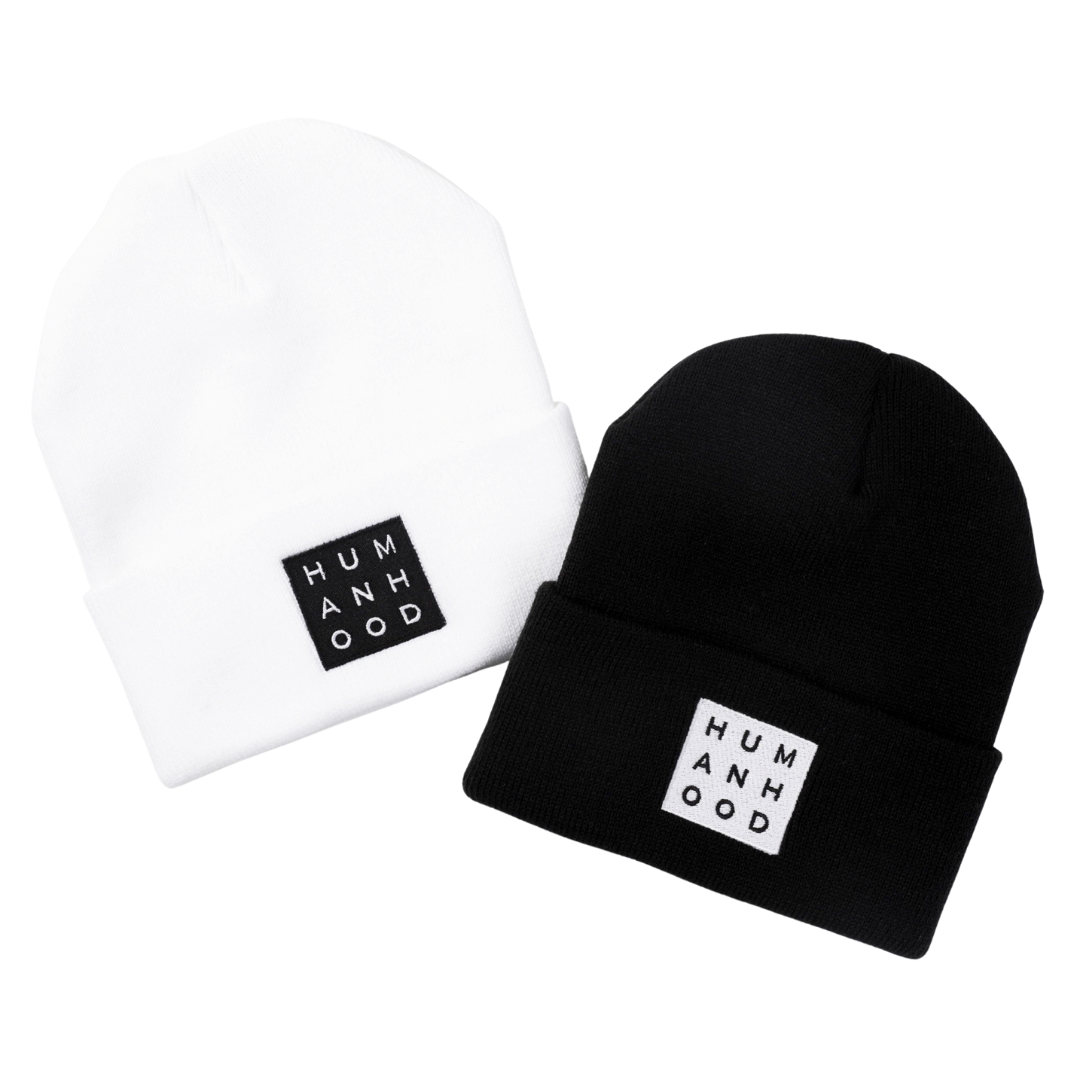 HUMANHOOD beanie - Black x White