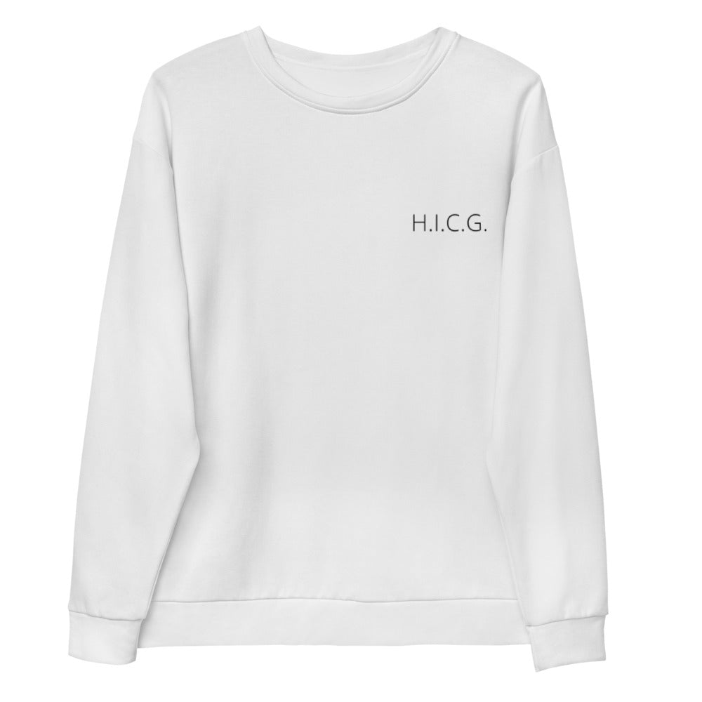 H.I.C.G. Crewneck Sweater x White